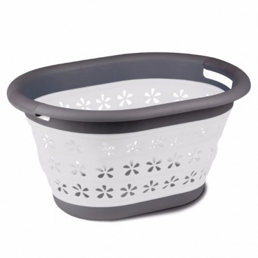 narrow collapsible laundry basket